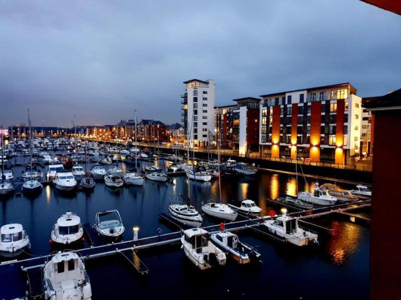 Soak Up The Light At A Soothing, Stylish Apartment In Swansea Marina Kültér fotó